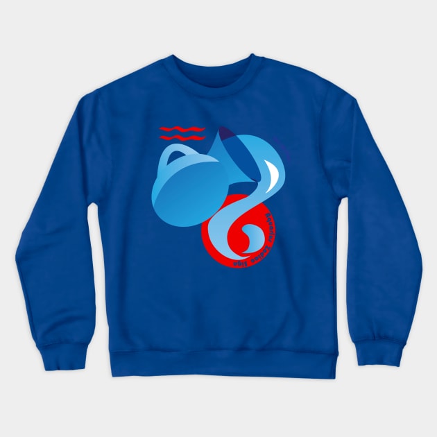 Aquarius - Water Bearer Crewneck Sweatshirt by AriadnaDeRaadt